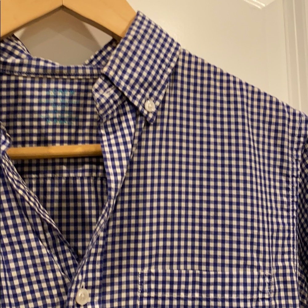 J Crew Gingham Button Down - image 4